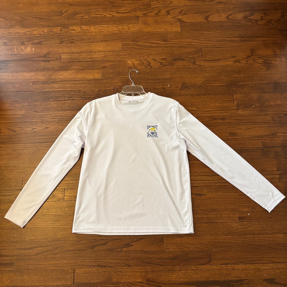 The Salty Dog Cafe Medium White Long Sleeve Swim Shirt